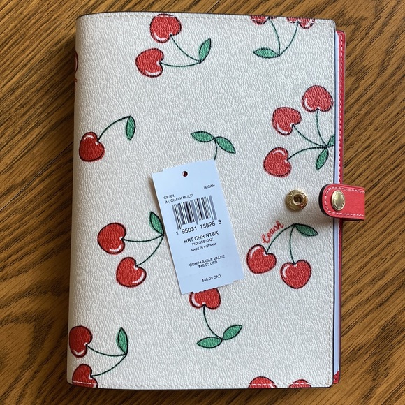 Coach Cherry Notebook - Picture 8 of 15
